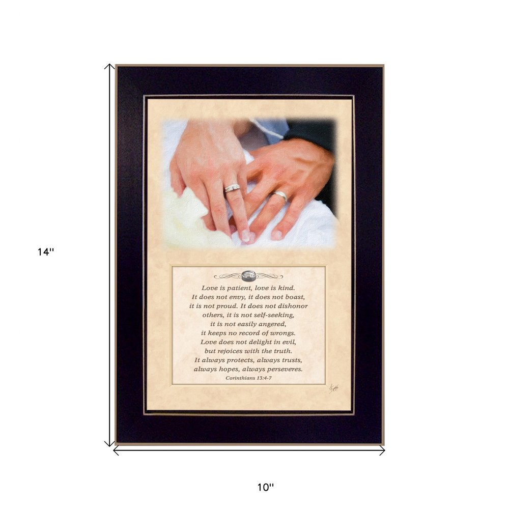 Love is Kind Black Framed Print Wall Art — view 3