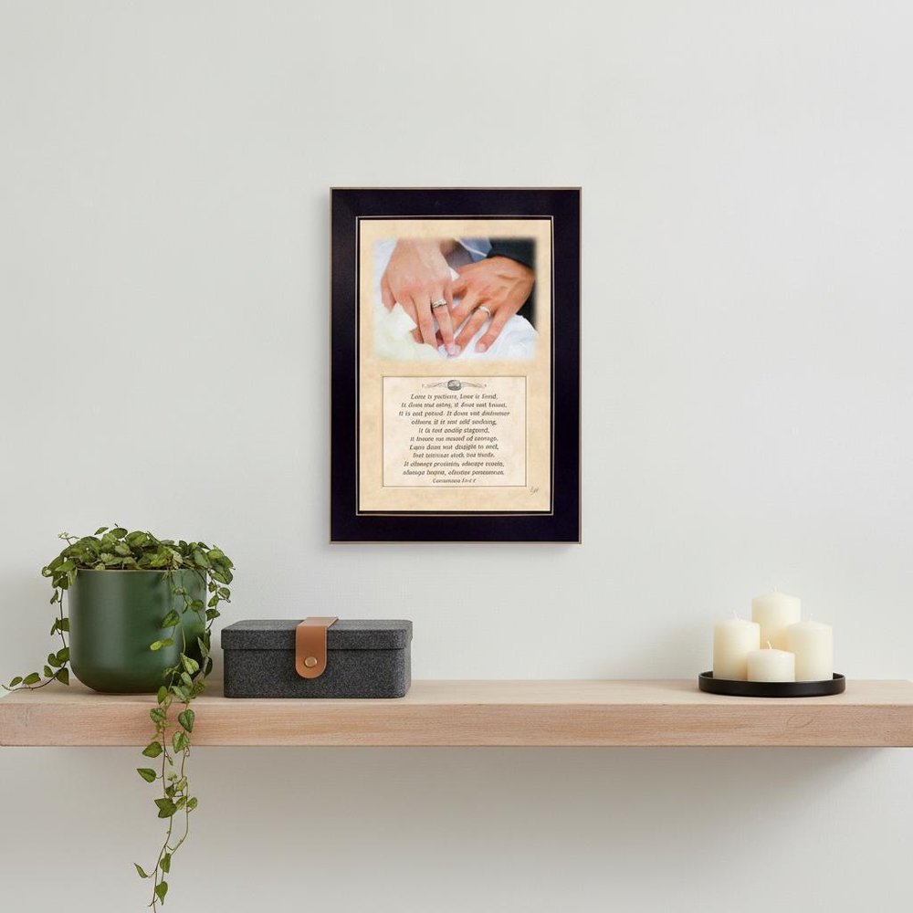 Love is Kind Black Framed Print Wall Art — view 4