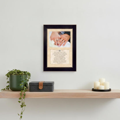 Love is Kind Black Framed Print Wall Art