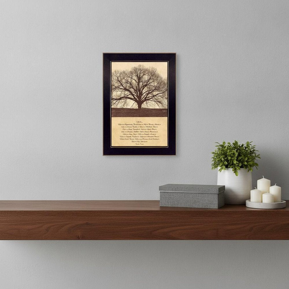 Life Is 1 Black Framed Print Wall Art — view 4