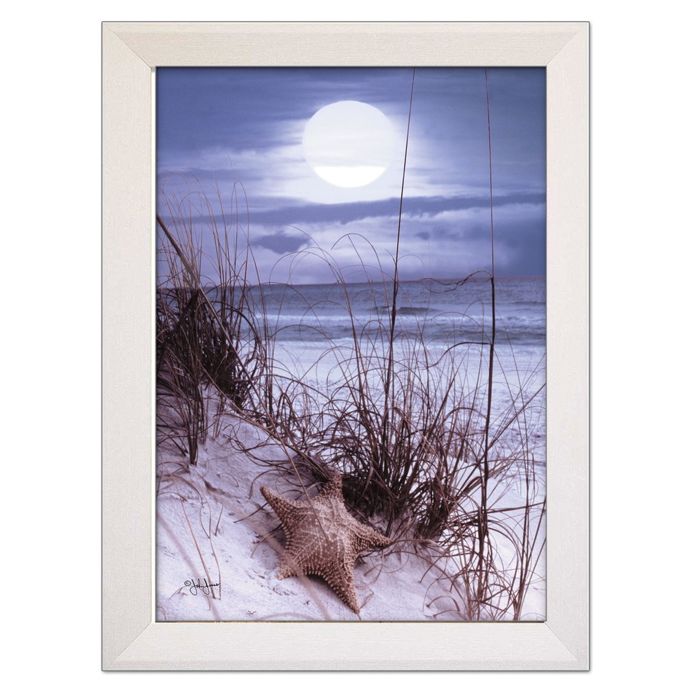 The Seashore White Framed Print Wall Art — view 1