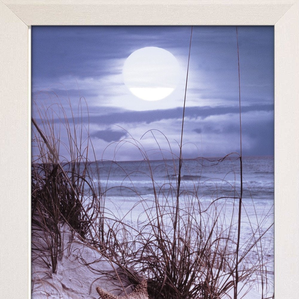 The Seashore White Framed Print Wall Art — view 5