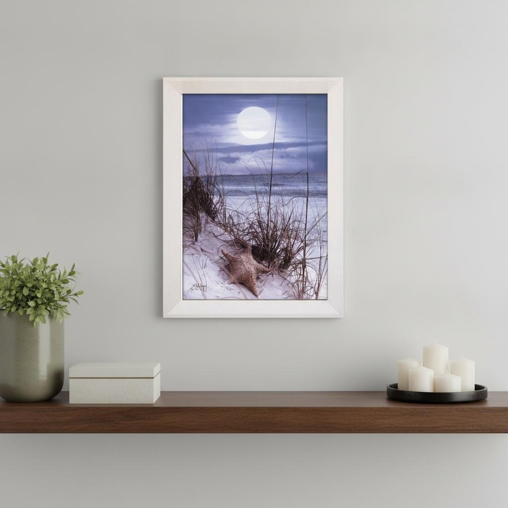 The Seashore White Framed Print Wall Art — view 6