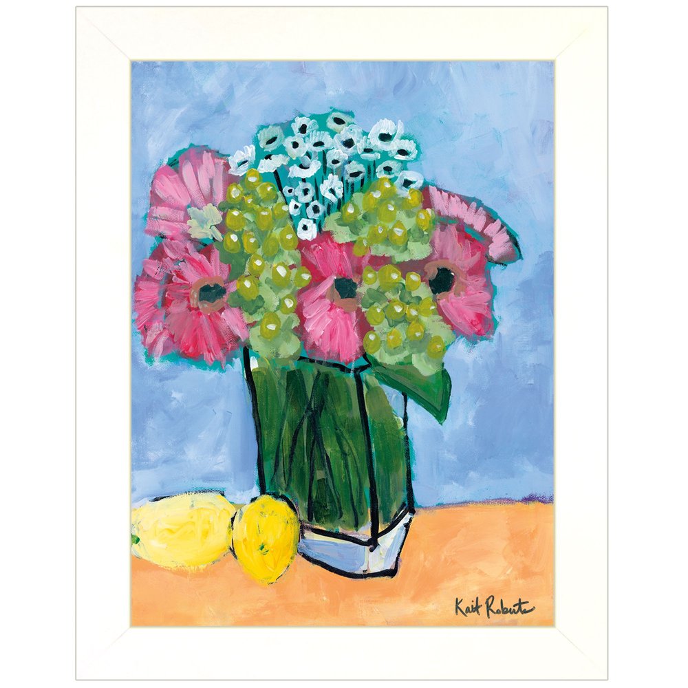 Kitchen Table Series II White Framed Print Kitchen Wall Art — view 1