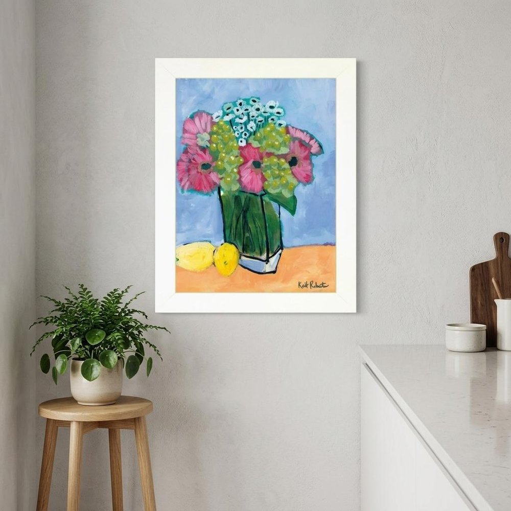 Kitchen Table Series II White Framed Print Kitchen Wall Art — view 4