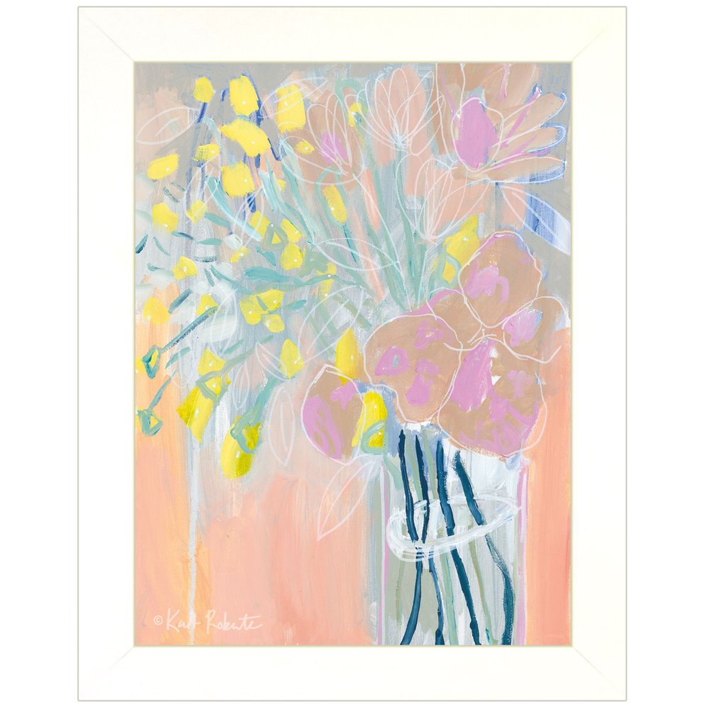 Maybe Shes a Wildflower White Framed Print Wall Art — view 1