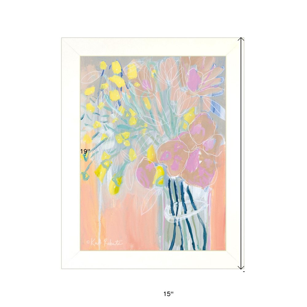 Maybe Shes a Wildflower White Framed Print Wall Art — view 3