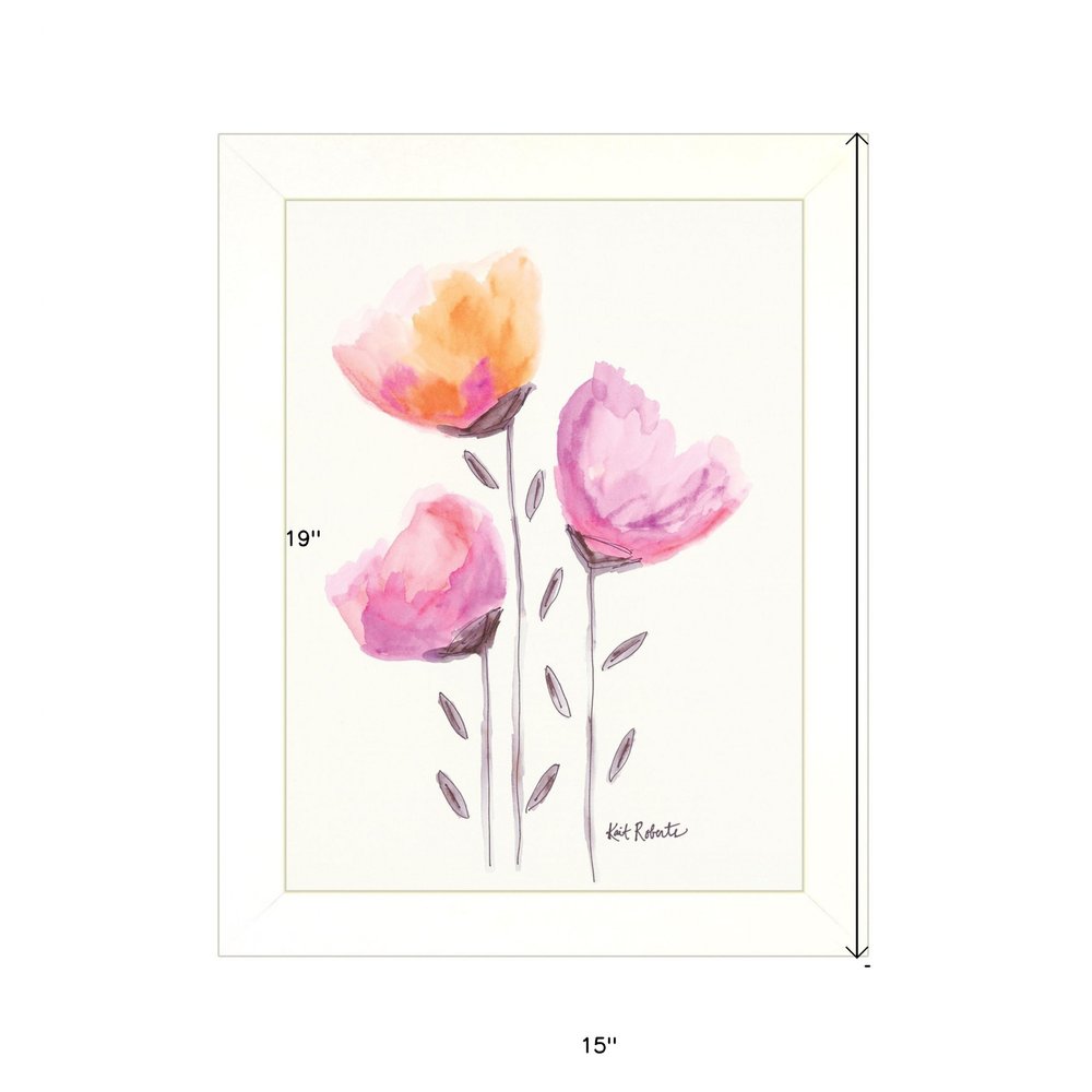 Grow Through It White Framed Print Wall Art — view 3