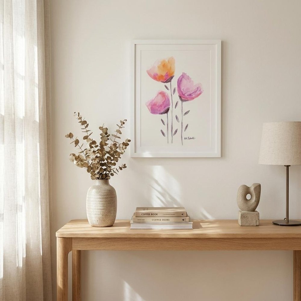 Grow Through It White Framed Print Wall Art — view 4