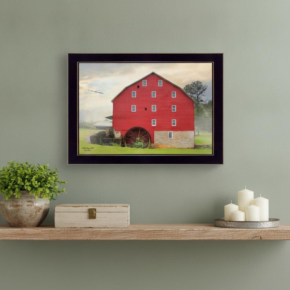 Willow Grove Mill 1 Black Framed Print Wall Art — view 8