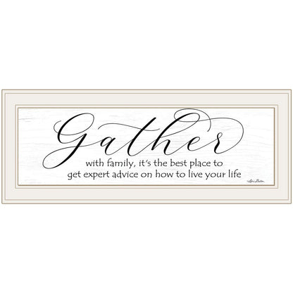 Expert Advice 1 White Framed Print Wall Art
