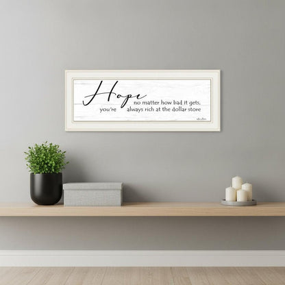 Hope 1 White Framed Print Wall Art