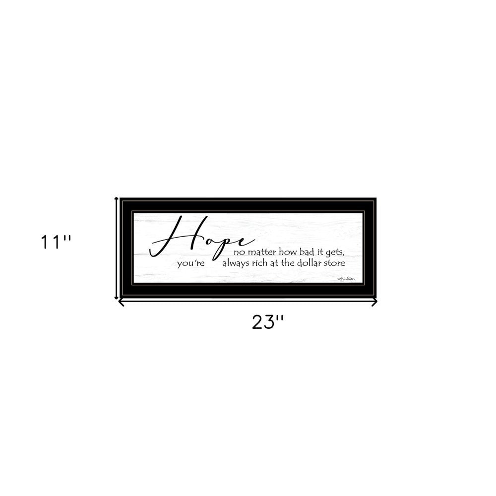 Hope Black Framed Print Wall Art — view 3