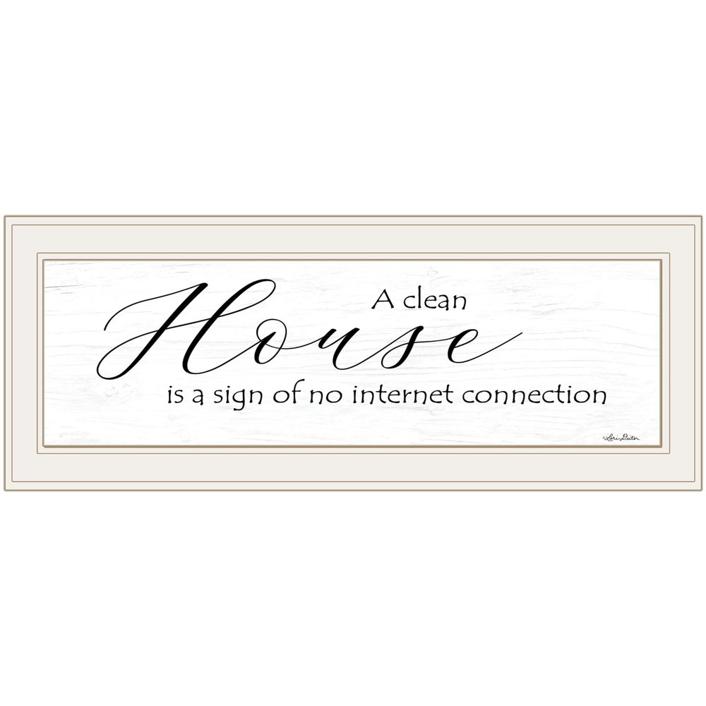 A Clean House 1 White Framed Print Wall Art — view 1