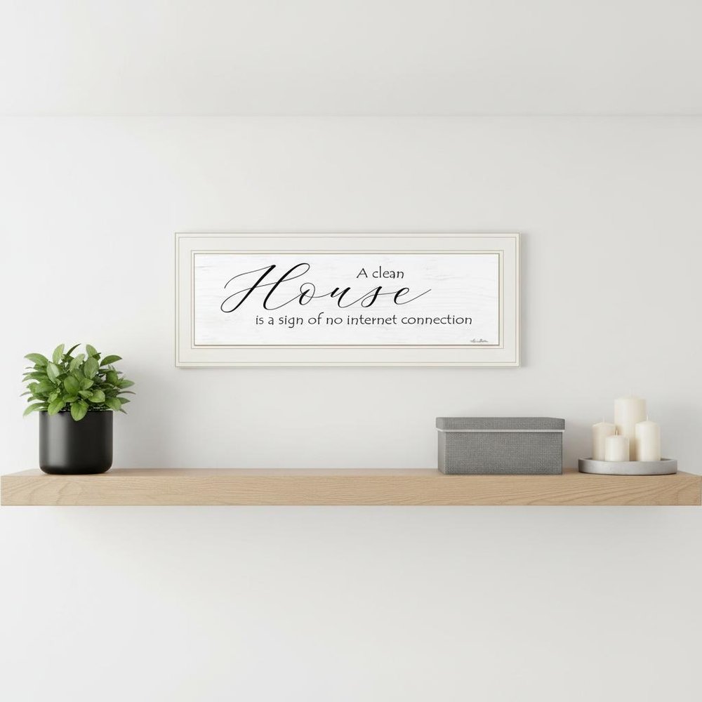 A Clean House 1 White Framed Print Wall Art — view 5