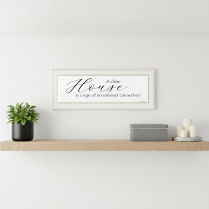 A Clean House 1 White Framed Print Wall Art