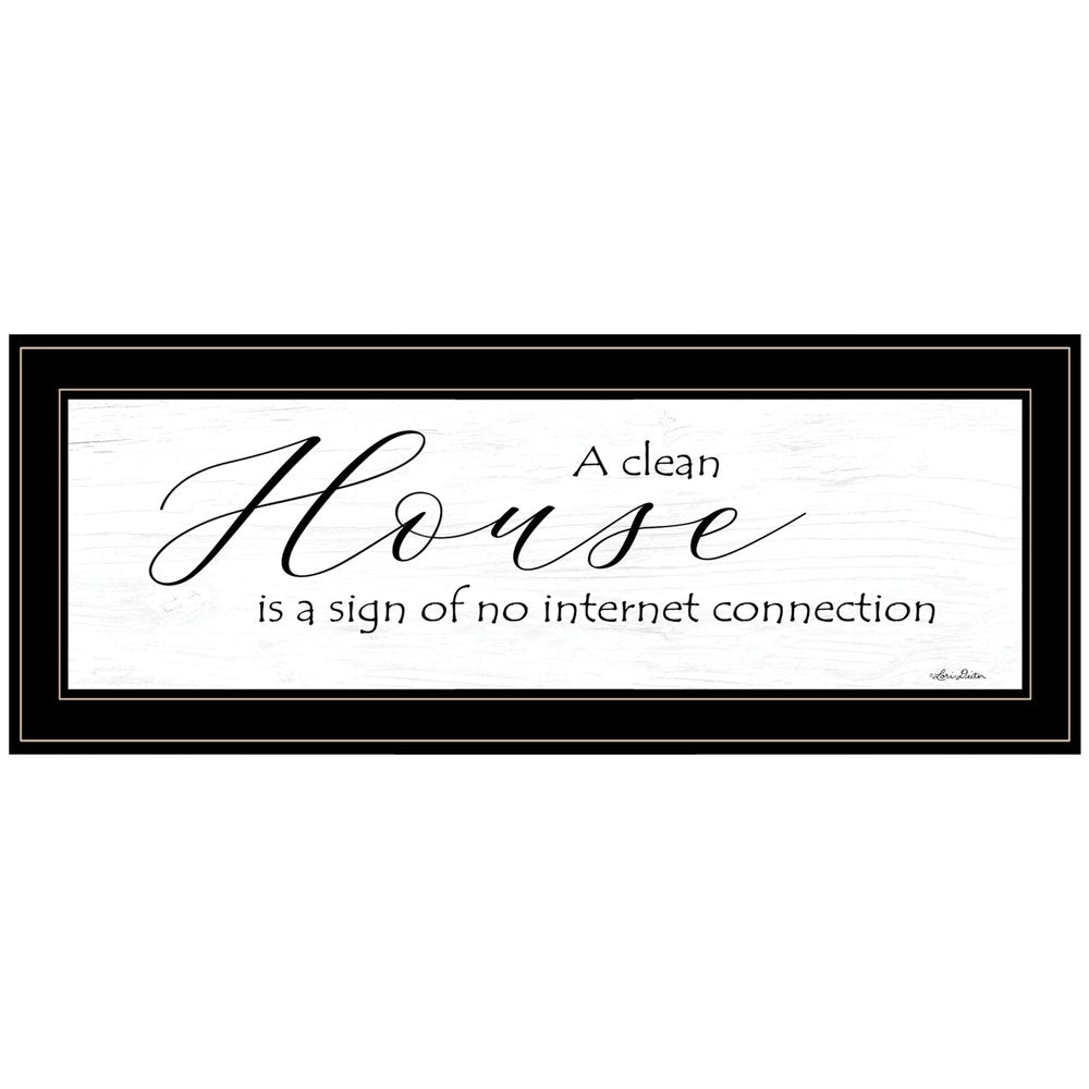 A Clean House Black Framed Print Wall Art — view 1