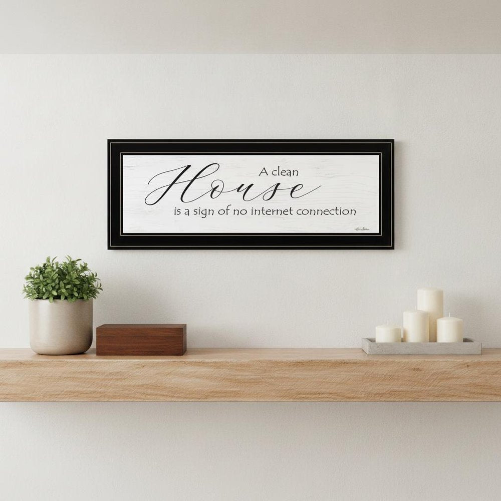 A Clean House Black Framed Print Wall Art — view 5