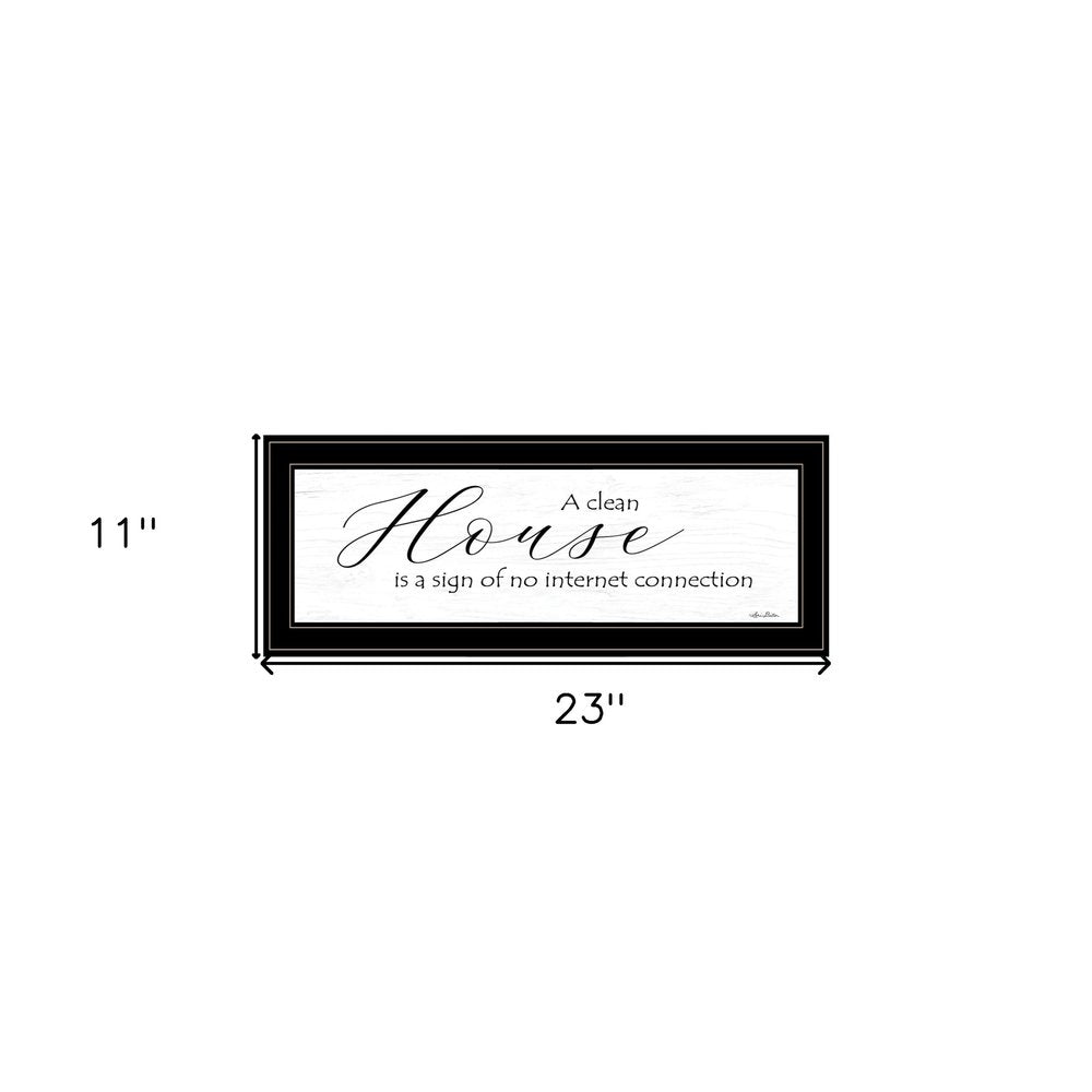 A Clean House Black Framed Print Wall Art — view 4