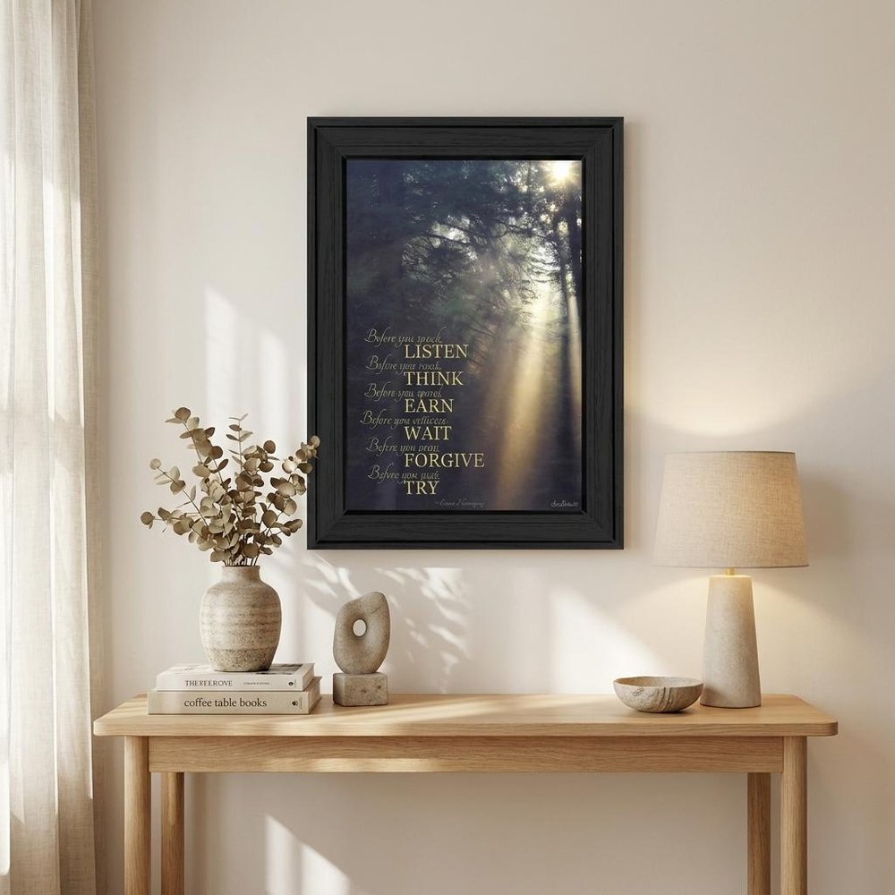 Before You 1 Black Framed Print Wall Art — view 6
