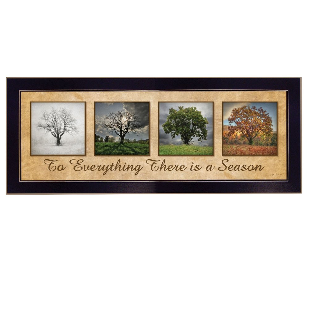 There is a Season Black Framed Print Wall Art — view 1