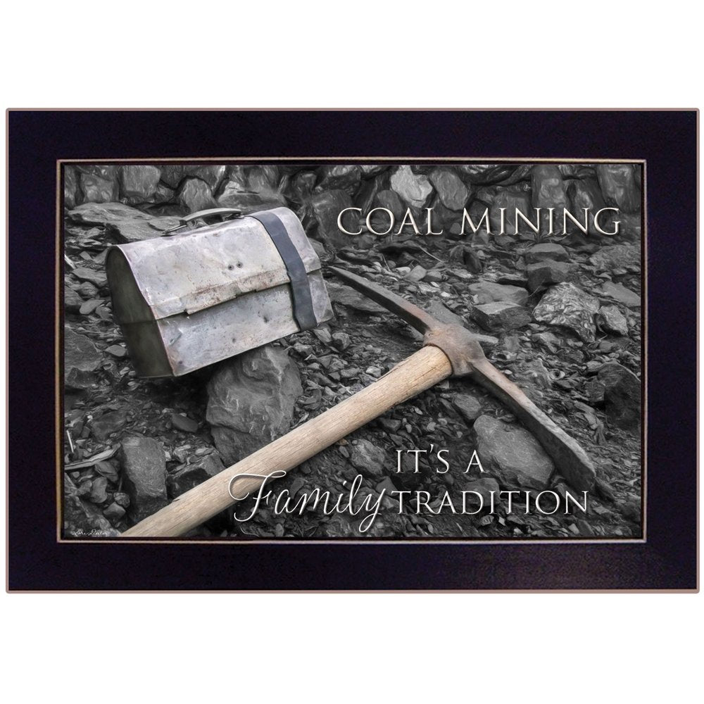 Coal Mining 1 Black Framed Print Wall Art — view 1