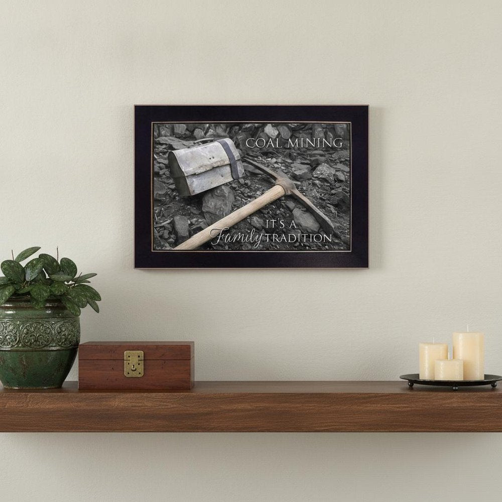 Coal Mining 1 Black Framed Print Wall Art — view 5