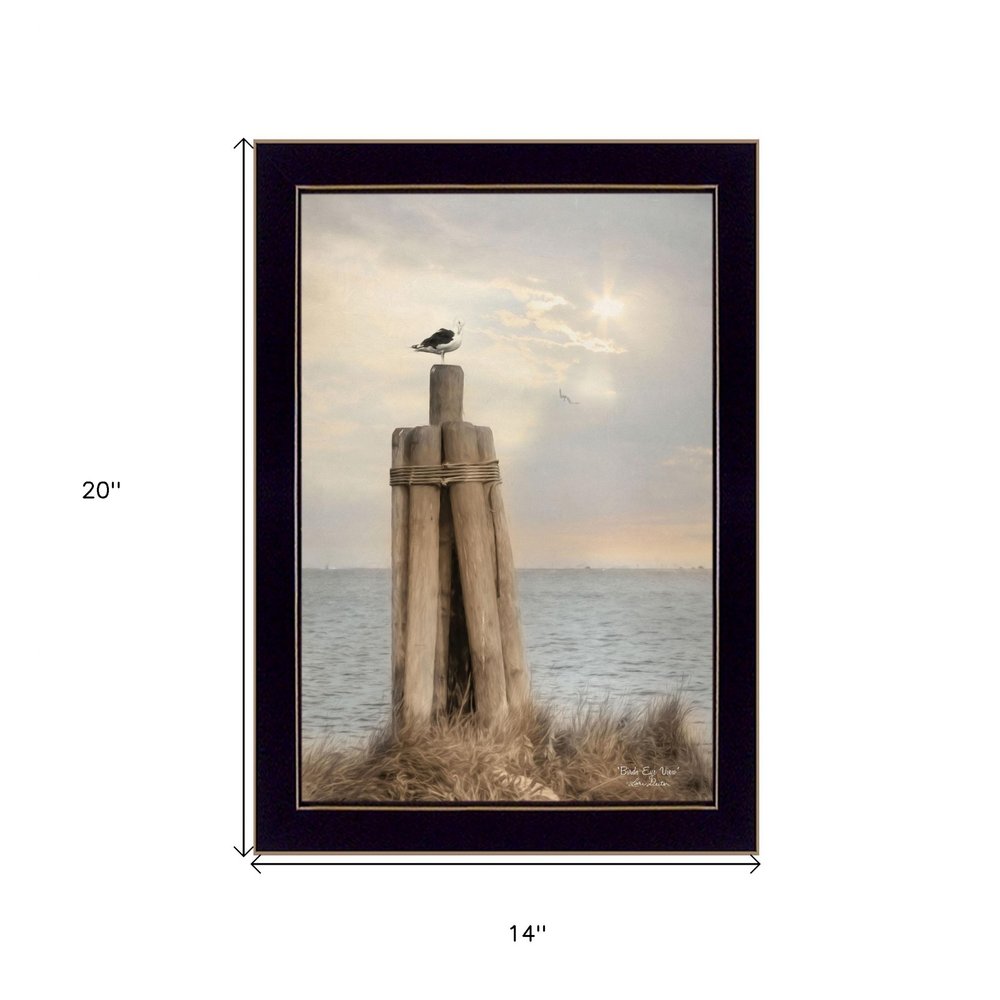 Birds Eye View 1 Black Framed Print Wall Art — view 3