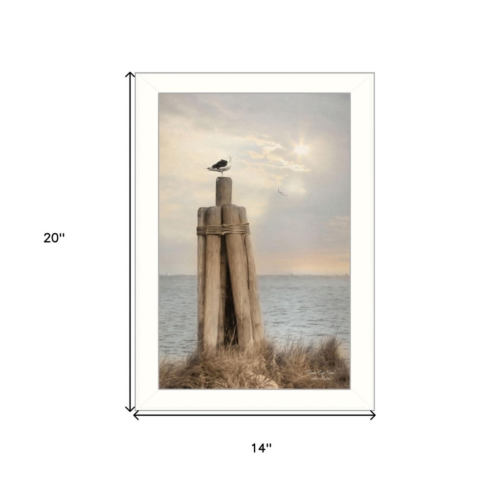 Birds Eye View 2 White Framed Print Wall Art — view 4