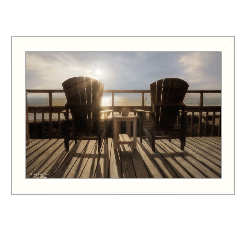 Front Row Seats 3 White Framed Print Wall Art — view 1