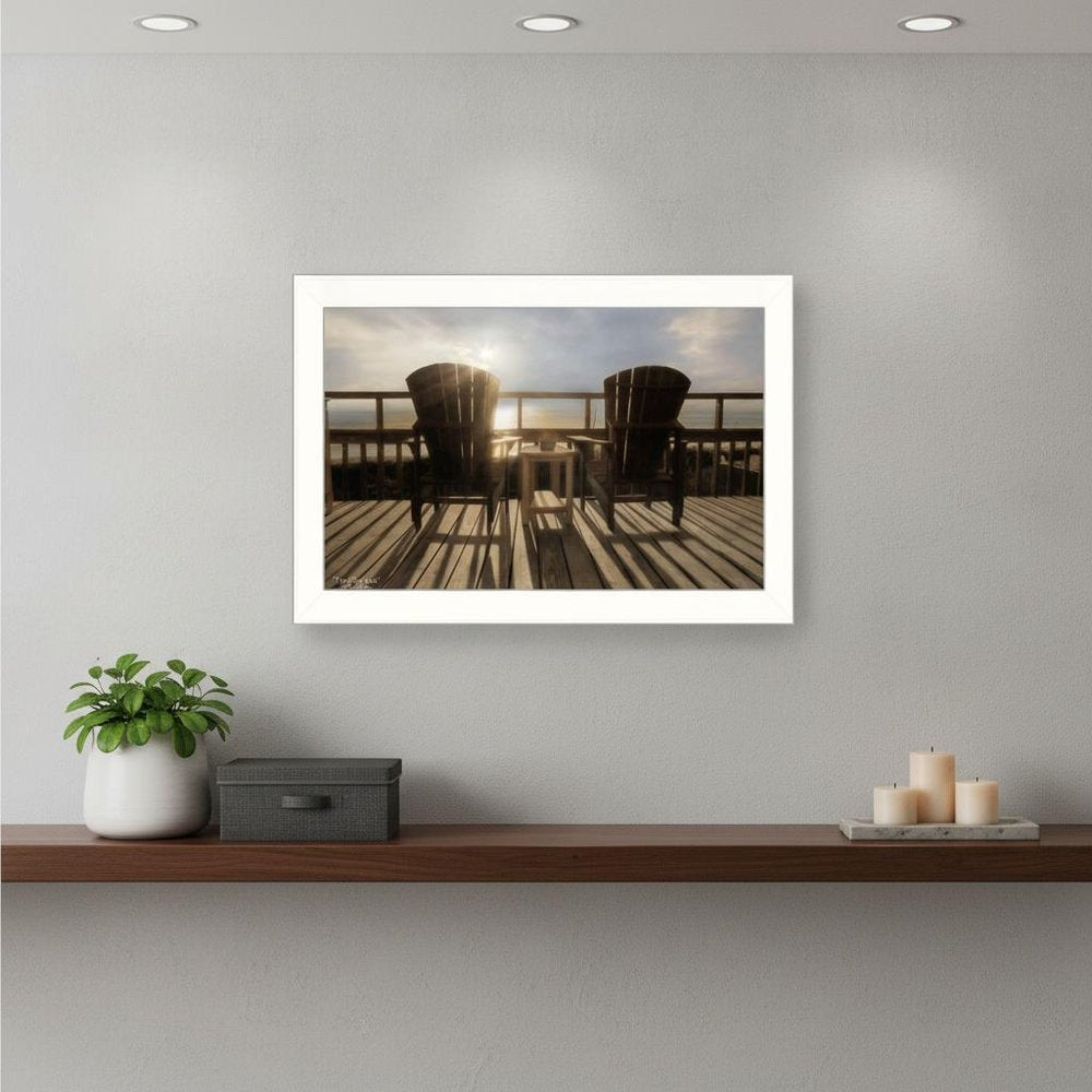 Front Row Seats 3 White Framed Print Wall Art — view 4