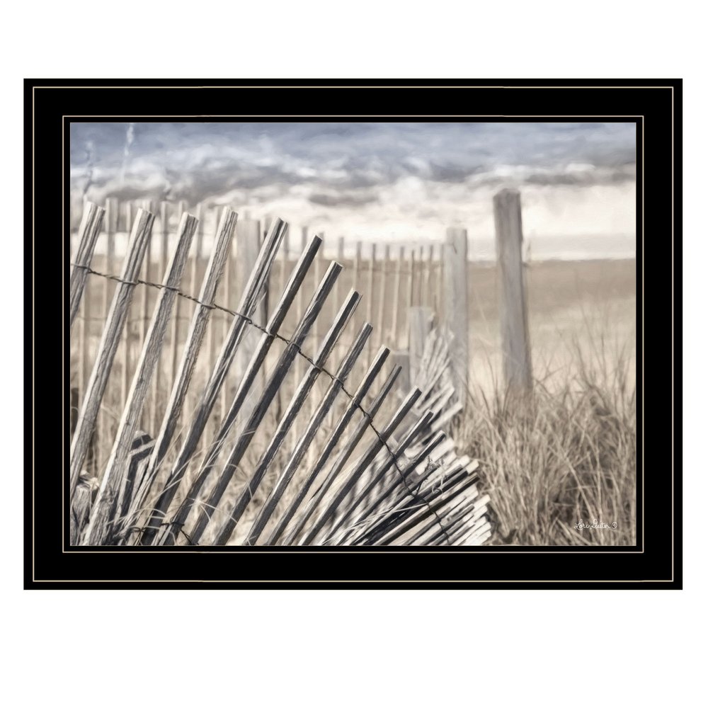 On The Coastline 2 Black Framed Print Wall Art — view 1