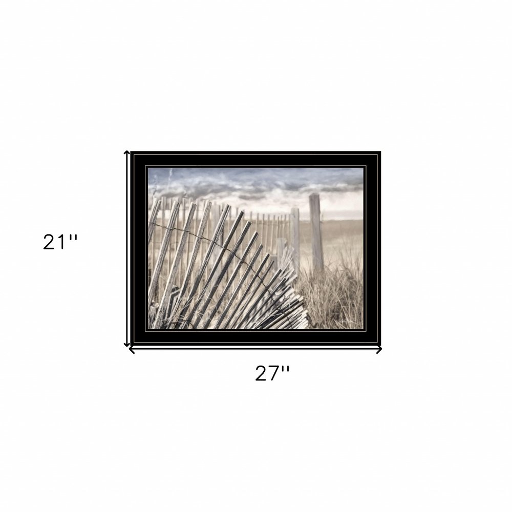 On The Coastline 2 Black Framed Print Wall Art — view 4