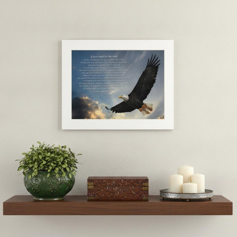 If You Could See Me Now 2 White Framed Print Wall Art HomeRoots