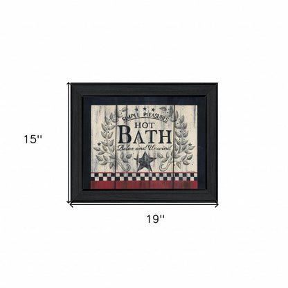 Hot Bath 10 Black Framed Print Bathroom Wall Art HomeRoots