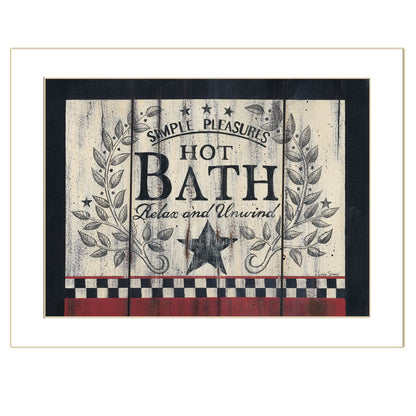 Hot Bath 11 White Framed Print Bathroom Wall Art HomeRoots