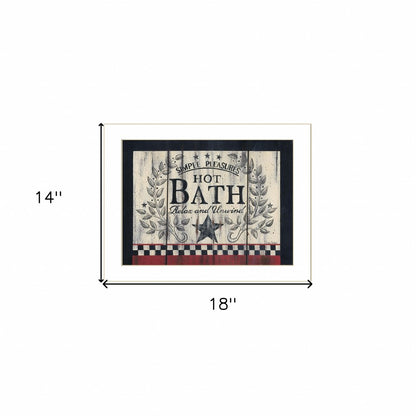 Hot Bath 11 White Framed Print Bathroom Wall Art HomeRoots