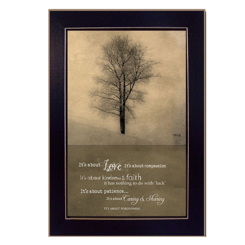 Its All About Love Black Framed Print Wall Art HomeRoots