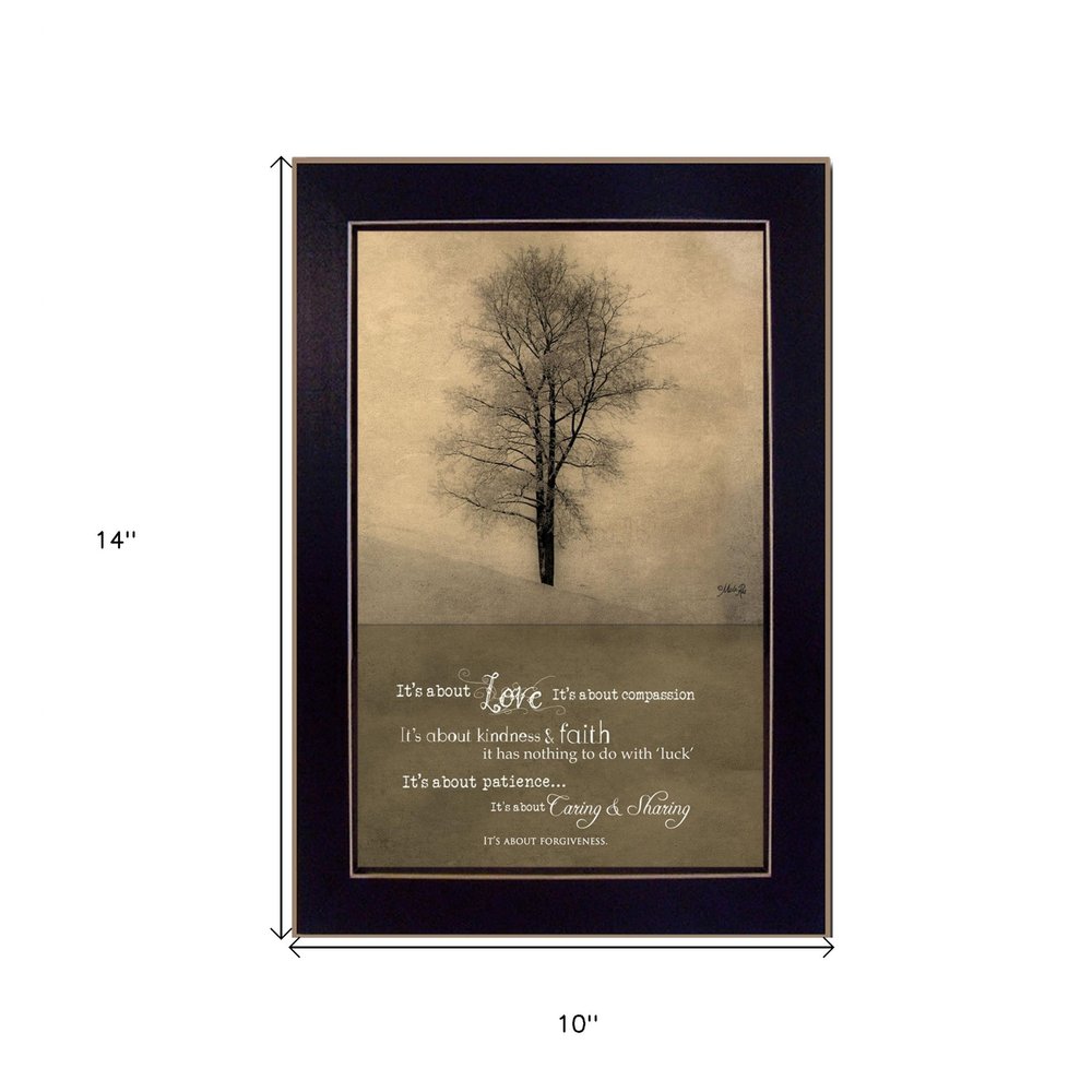 Its All About Love Black Framed Print Wall Art HomeRoots