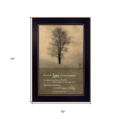 Its All About Love Black Framed Print Wall Art HomeRoots