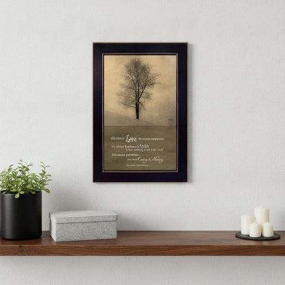 Its All About Love Black Framed Print Wall Art HomeRoots