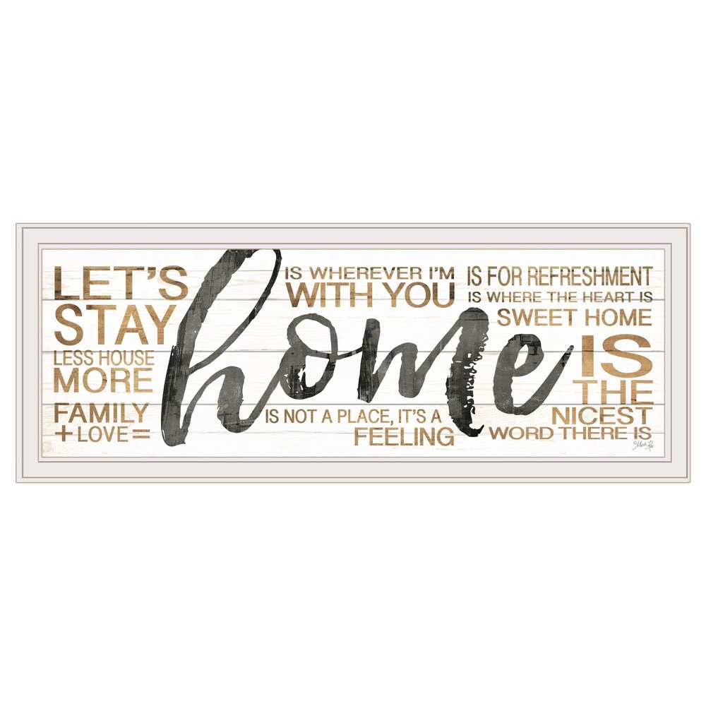 Home White Framed Print Wall Art — view 1