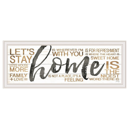 Home White Framed Print Wall Art HomeRoots