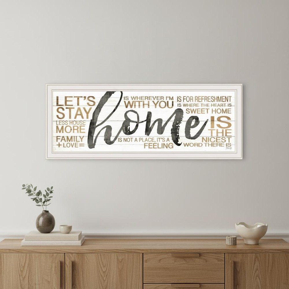 Home White Framed Print Wall Art — view 5