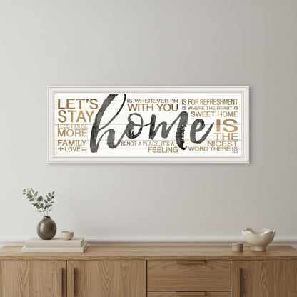 Home White Framed Print Wall Art HomeRoots