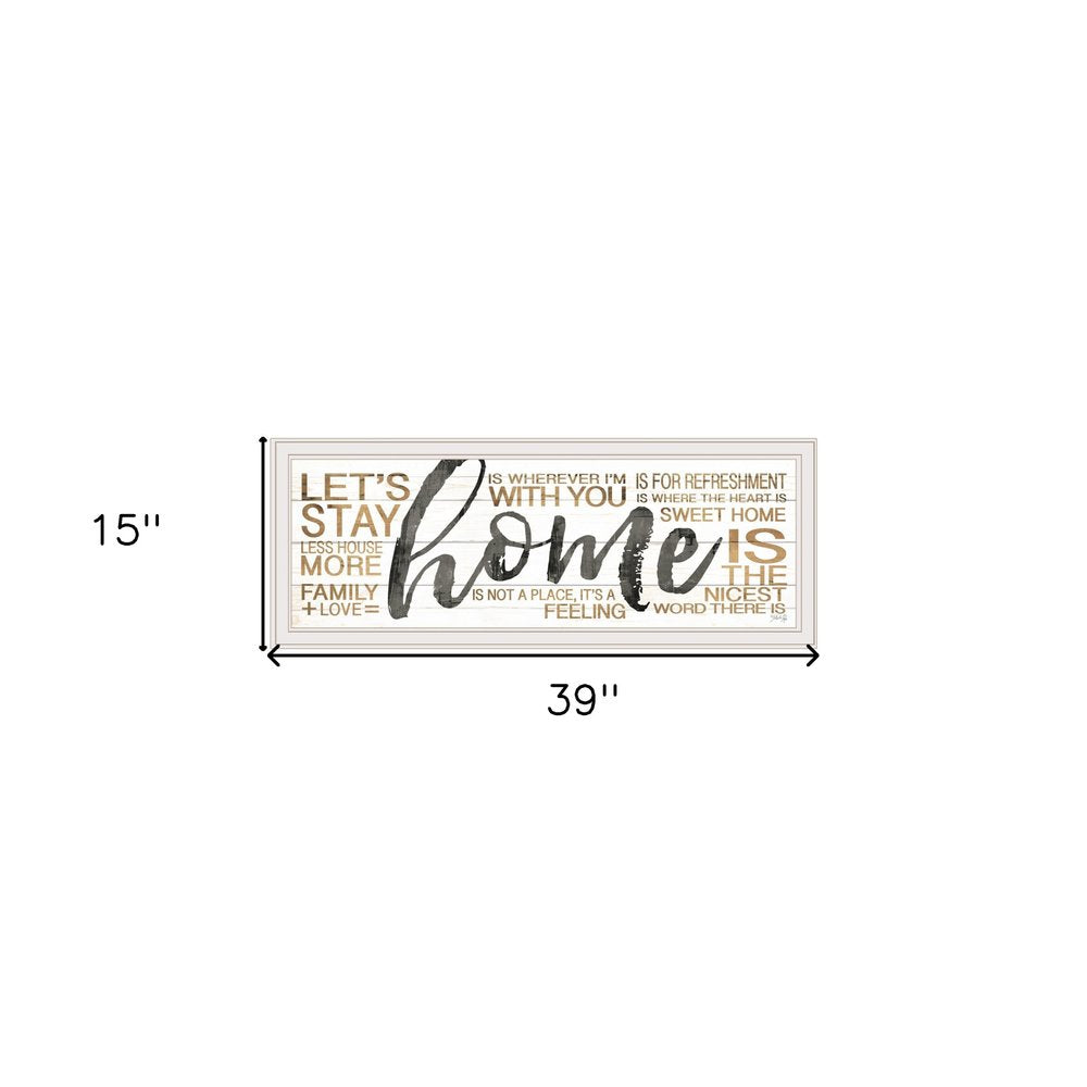 Home White Framed Print Wall Art HomeRoots