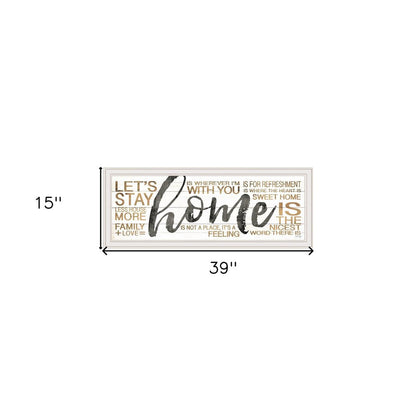Home White Framed Print Wall Art HomeRoots