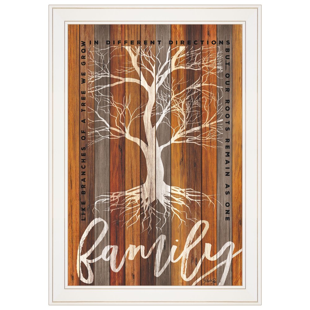 Family Roots 1 White Framed Print Wall Art HomeRoots