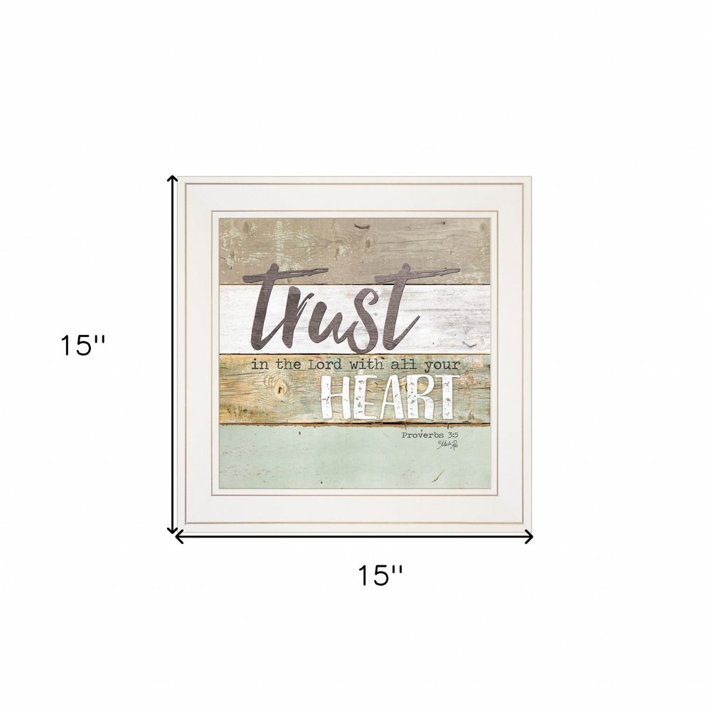 Trust in the Lord 1 White Framed Print Wall Art — view 11