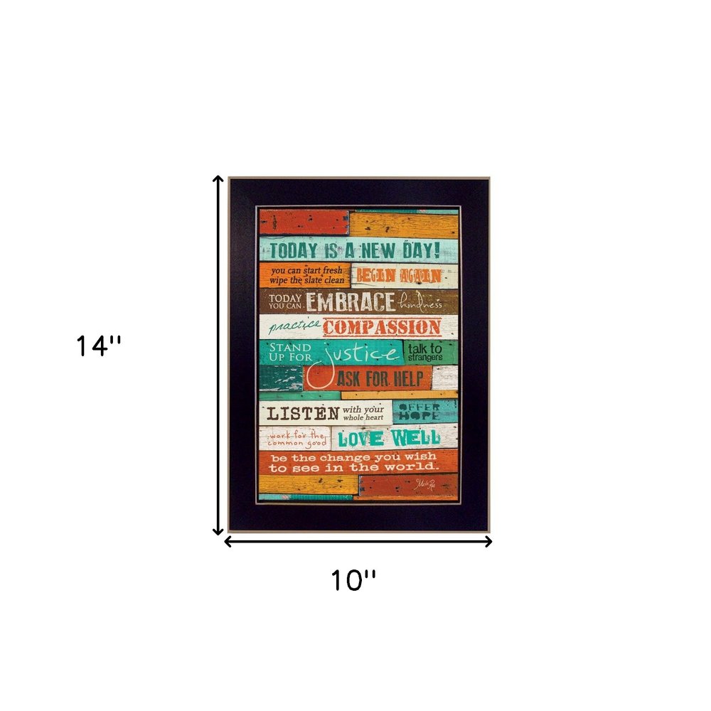 A New Day 1 Black Framed Print Wall Art HomeRoots